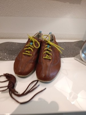 Ecco Sneaker Halbschuhe Kupferbraun Größe 36 Leder Top Zustand