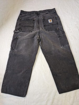 Vintage Carhartt Gray Original Dungaree Fit Double Knee Carpenter