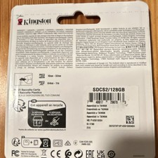 Kingston Canvas Select Plus 128GB microSDXC A1 Memory Card with SD Adapter