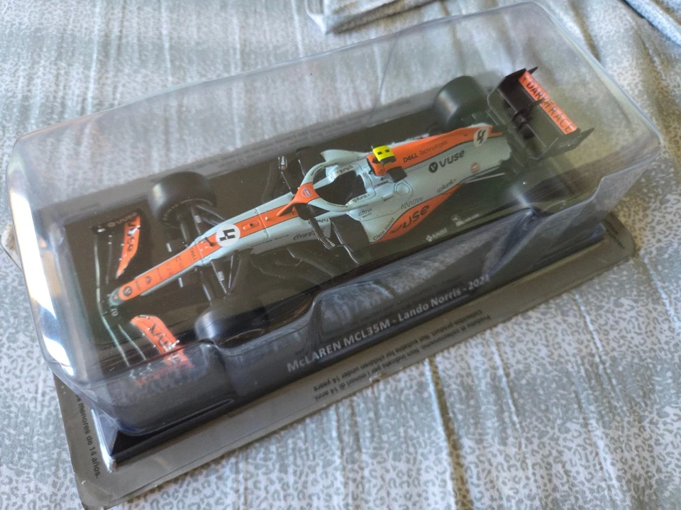 McLaren MCL35M Monaco Lando Norris 2021 Gulf IXO No Minichamps - Immagine 3 di 4