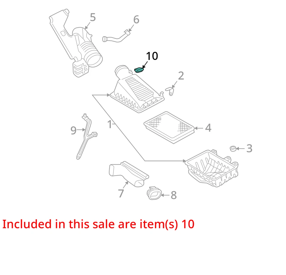 2005 Lincoln LS датчик массового расхода воздуха MAF OEM 137K миль - LKQ429951441 - Изображение 4 из 4