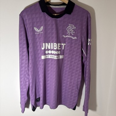 Rangers 2021/22 Long Sleeve Third Football Shirt Medium Castore Fußball Trikot