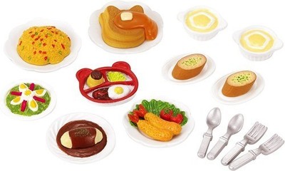 Sylvanian Family Furniture [Lunch Set] Ca-417 ST Mark Certification
