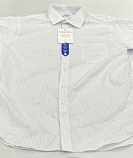 Calvin Klein Men's Wrinkle Free Dress Shirt, White, Size L 16-16.5-36/37 