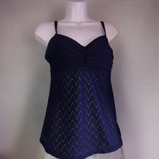Tankini Gottex NAVY Swim Top US 10 UK12 NWT 99/ 25