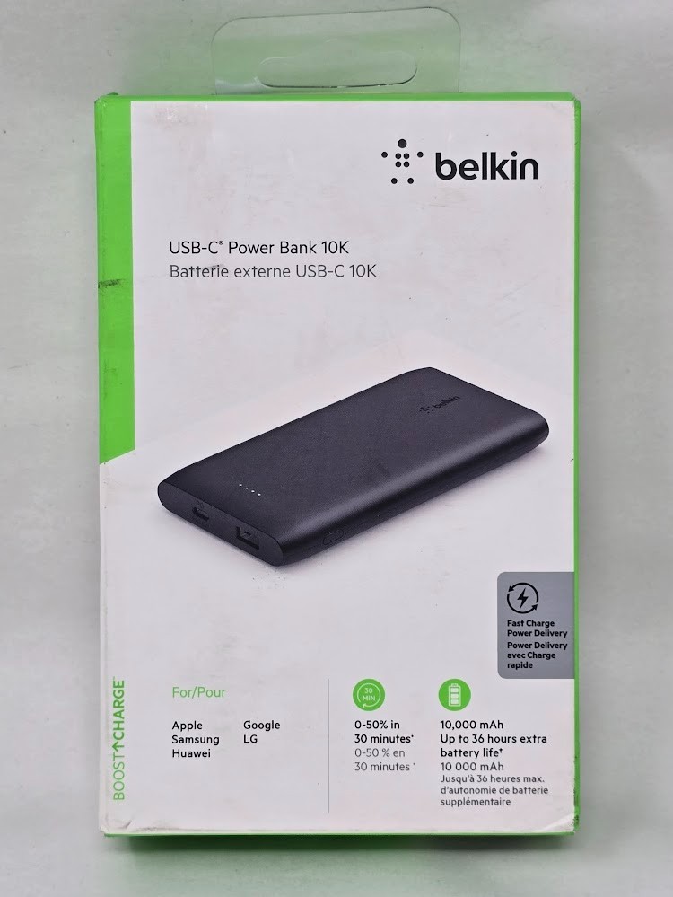 Belkin Boost Charge USB Type-C Power Bank 10&comma;000mAh&comma; 18W - New