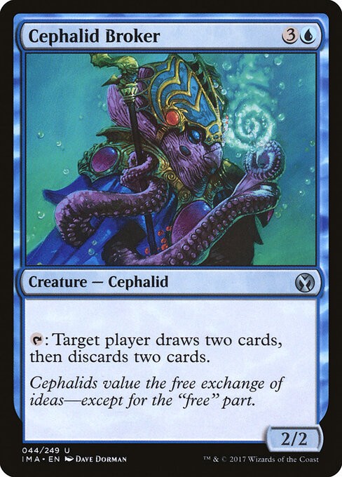 Cephalid Broker Foil Iconic Masters 44 NM MTG