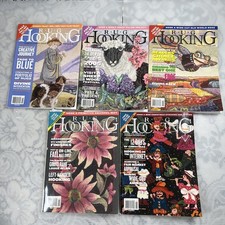 Lot of 5 Rug Hooking Magazines 2005 Full Year Jan-Dec With Inserts