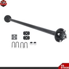 2000lbs Trailer Boat Axle 4 Lug Idler 44"/47.5"/54"/57"/58"/60"/71"/72" Hub Face