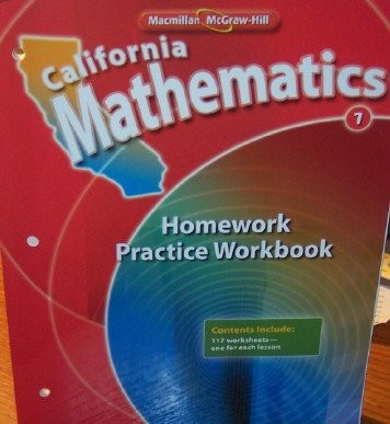 California Mathematics Homework Practice Workbook Grade 1 (Student Edition)