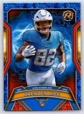 2024 Topps Resurgence Brenden Rice #155 RC Blue Orange Spark Chargers