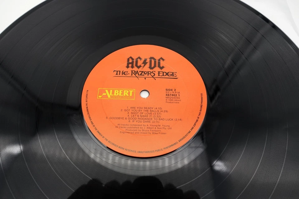AC/DC The Razors Edge 1990 Vinyl LP Record Alberts Aussie & NZ 1st Press VG++ - Image 3 of 4
