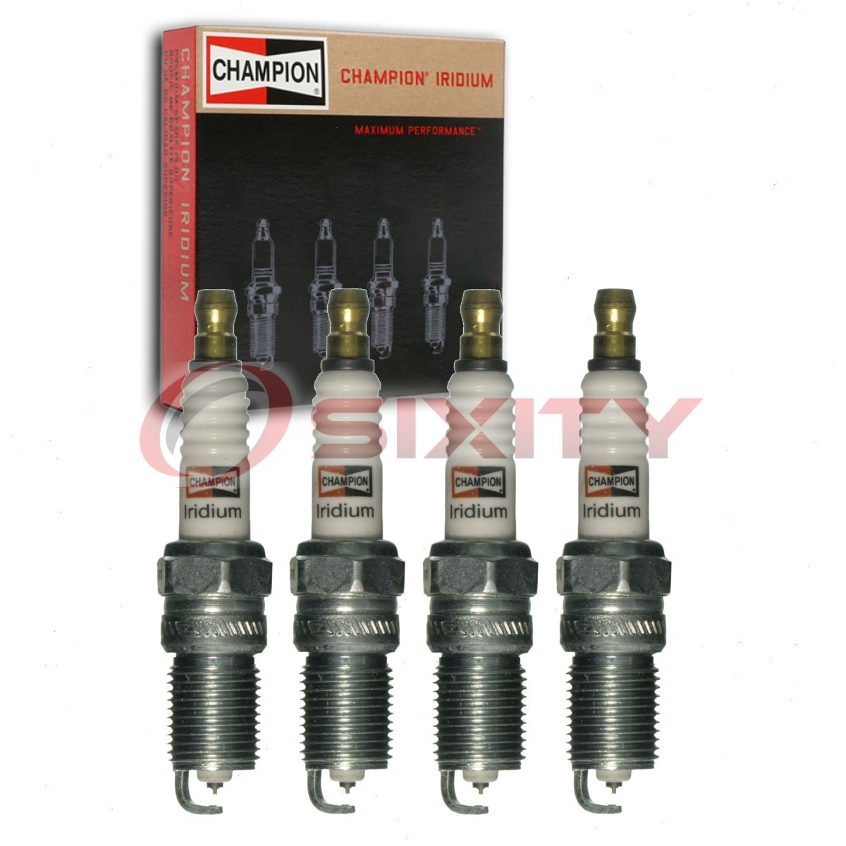4 pc Champion Iridium Spark Plugs for 1995-1998 Oldsmobile Achieva 2.3L 2.4L wr