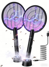 Elektrische Fliegenklatsche 4000V, wiederaufladbar, UV-Insektenvernichter, USB