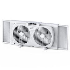 Shinic 9 3-speed Twin Window Fan With Removable Bug Screen White Shinic 9 3-speed Twin Window Fan With Removable Bug Screen White