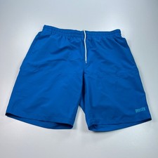 Duluth Swim Trunks Mens Extra Large XL Blue Lined Stretch Drawstring Pockets