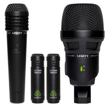 Lewitt BEATKIT 4-Piece Drum Microphone Kit with Mounts  Windscreens