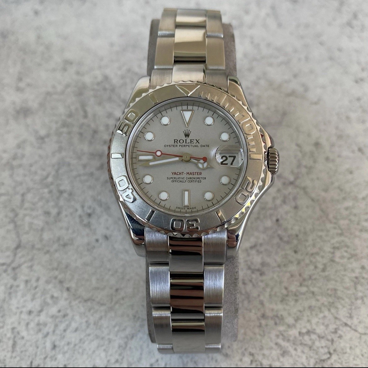 2006 Rolex Yacht Master Date 168622 Oyster Perpetual 35mm Watch - Full Set