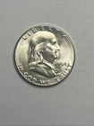 1954-S San Francisco Franklin Half Dollar US 50c Silver Coin BU UNC Uncirculated
