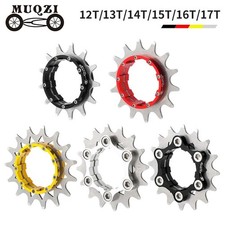 Steel Single Speed Cassette Cog Bike 17T Adapter Hub Black