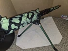 Vintage 60s Marx Bat Op Camouflage Machine Gun Motion,Sounds,Light,Tripod,Works