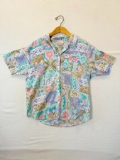 Vintage 80s Season Ticket Shirt Unisex Medium Aztec Geometric Made in USA Camp