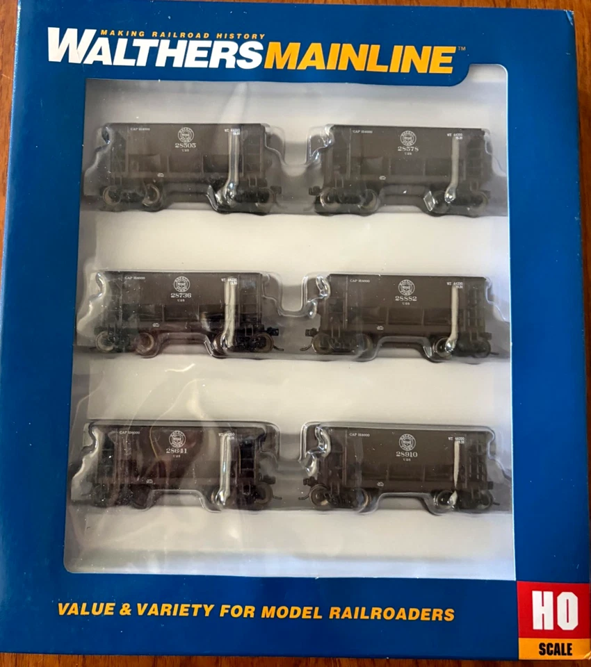 Walthers Mainline - 6er-Pack - 24' Minnesota Erzwagen - Duluth, Missabe & Iron Range - Neu im Karton