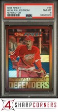 1995 FINEST REFRACTOR #69 NICKLAS LIDSTROM HOF POP 3 PSA 8