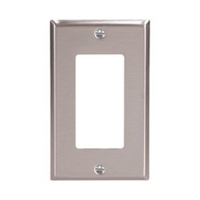 Cooper Wiring 93401-box1 Decorator Wall Plate, Brushed Satin