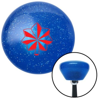 Red Major and Lieutenant Colonel Blue Retro Metal Flake Shift Knob M16x1.5 Auto