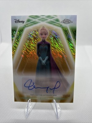 【限定品】アナと雪の女王 サイン入りアート Magic of Elsa Topps 2026 Disney Neon Chrome Neon Etch Auto Elsa Idina Menzel CNA