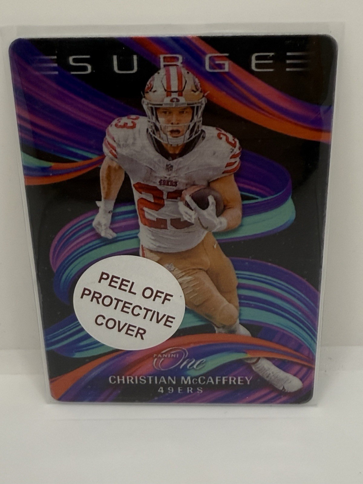 2023 Panini One Christian McCaffrey Surge #5 49ers
