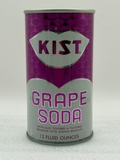 Lata de refresco de uva Kist resistente de los años 60