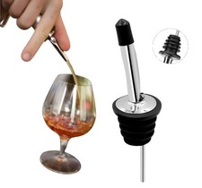 WG® Stainless Steel Bottle Pourer Stopper Wine Liquor Oil Dispenser Spout 2/5/10