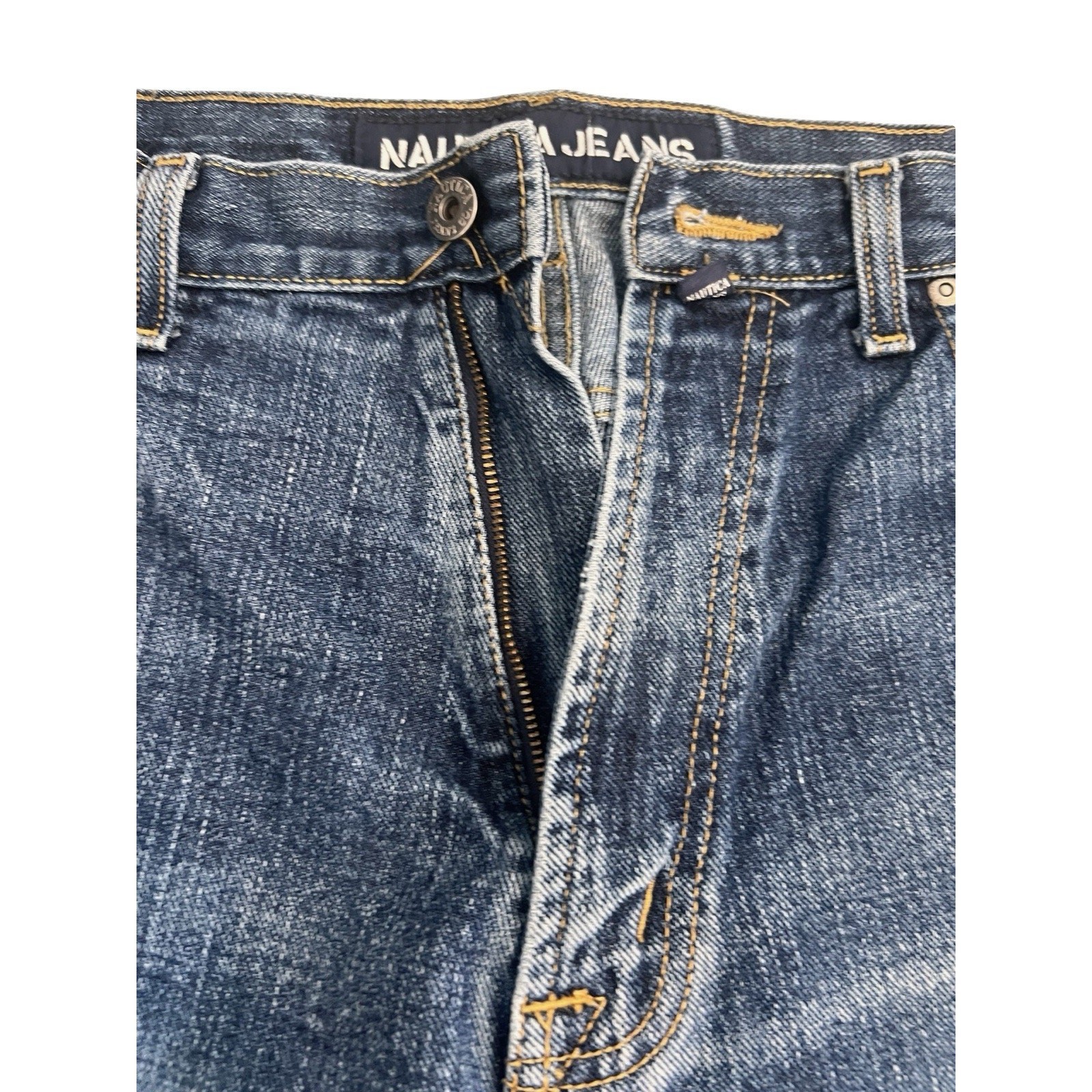 Nautica Jeans Men’s Blue Denim Jeans 36x32 Straight Leg Classic Fit 100percent Cotton image 10