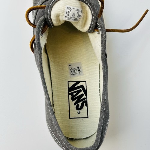 Vans Off The Wall Mens 7/Womens 8.5 Gray Canvas Sneakers Shoes 721356 CLEAN - Picture 11 of 12