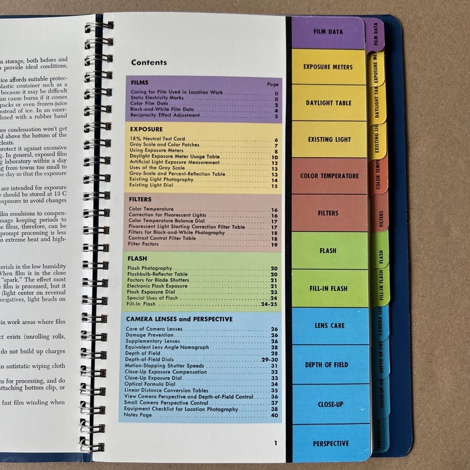 Kodak Professional Photoguide 1st Edition 1977 Spiral-Bound Photography Manual - Image 3 of 4