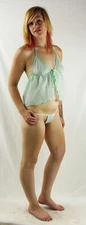 Espiral Baby Doll with matching G string Style 779 - Medium - Green