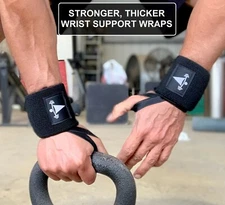 Heavy Duty Wrist Wraps For Power Weight Lifting Workout Gym Bench Press Support