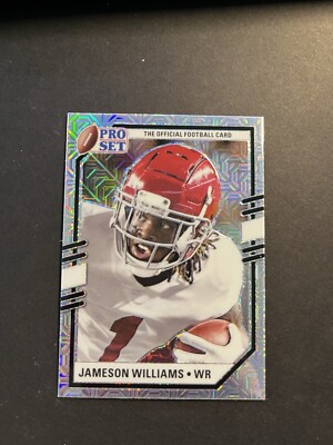 2022 Leaf Pro Set Draft Jameson Williams Silver Mojo #PSP-JW1 Lions RC Rare