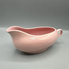 Vintage Universal Potteries Pink Ballerina Gravy Sauce Boat Mid-Century 8" USA