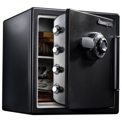 SentrySafe Fireproof and Waterproof Steel Home Safe with Dial Combination Lock