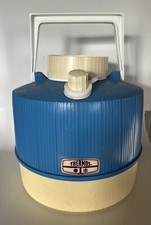 Vintage 1 Gallon Thermos Picnic Jug Urethan Insulated NOS Blue 1970s Made in USA