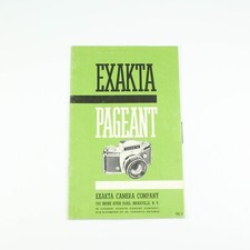 Exakta Pageant Instruction Manual