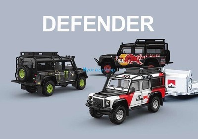 CR TM 1:64 Defender 100 ORV SUV Trailier Sports Model Diecast Metal Car