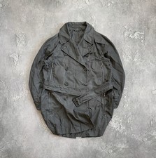 Prada 42size Wmns Graphite Trench Coat Jacket + Belt Vintage Luxury Old Money 