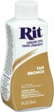 Rit Liquid Clothing, Fabric, Plastic All Purpose Dye Tan (Brown) Ritdye