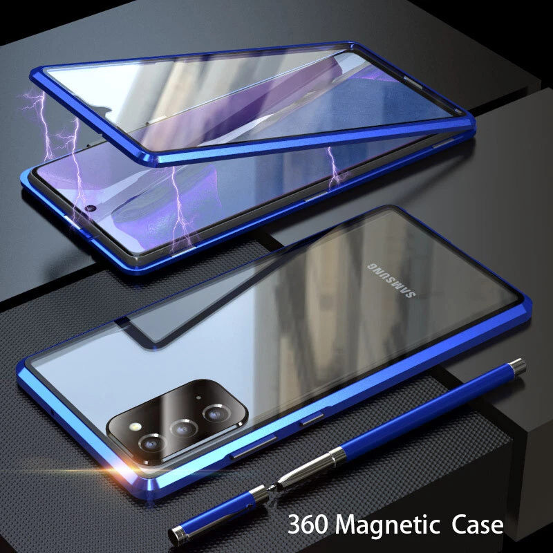 360° Magnetic Double Side Glass Metal Case for Samsung S25 S24 S23 S22 Ultra A54 - Image 3 of 4