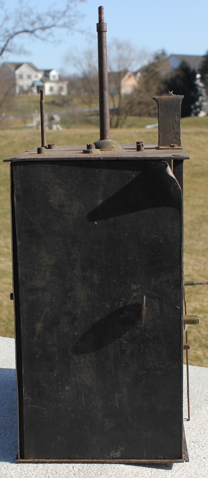 Antique French Morbier Clock Movement For Parts Or Repair eBay