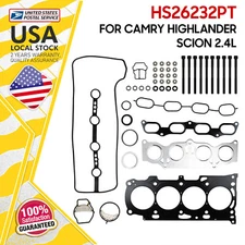 Fit For Toyota Camry Solara Scion 01-06 2.4L MLS Head Gasket Set Bolts HS26232PT